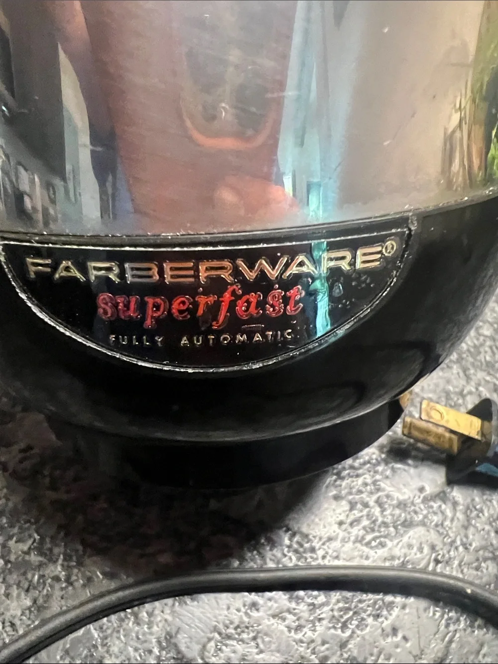 8 cup Farberware Superfast Stainless Steel Electric coffee pot with Black Handle